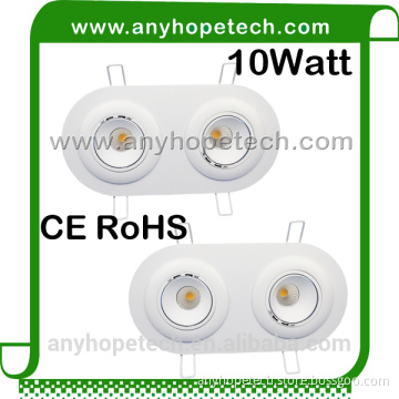 High brightness super white color indoor 10W downlight COB